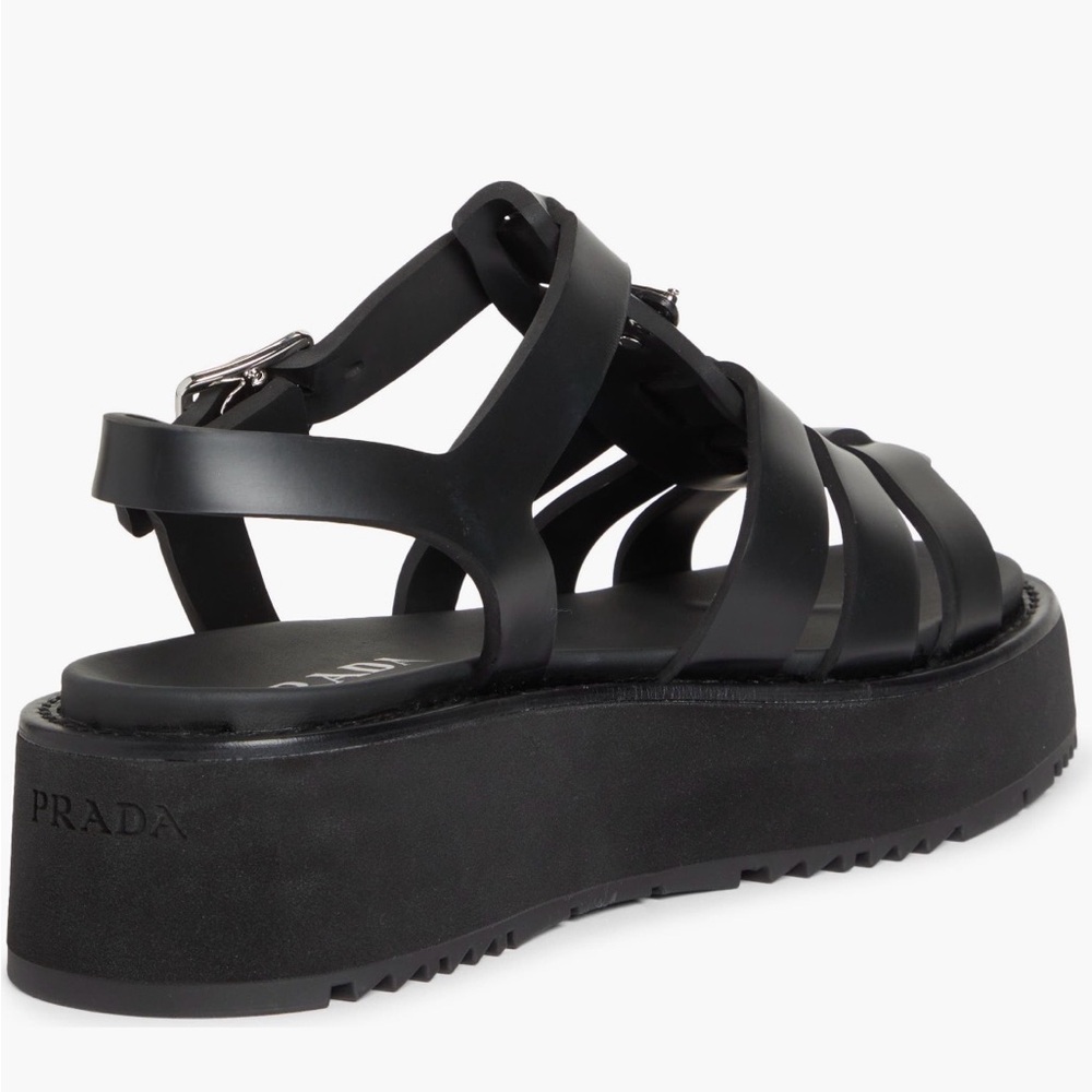 Prada Black Cage Sandals size 40 - Picture 11 of 17